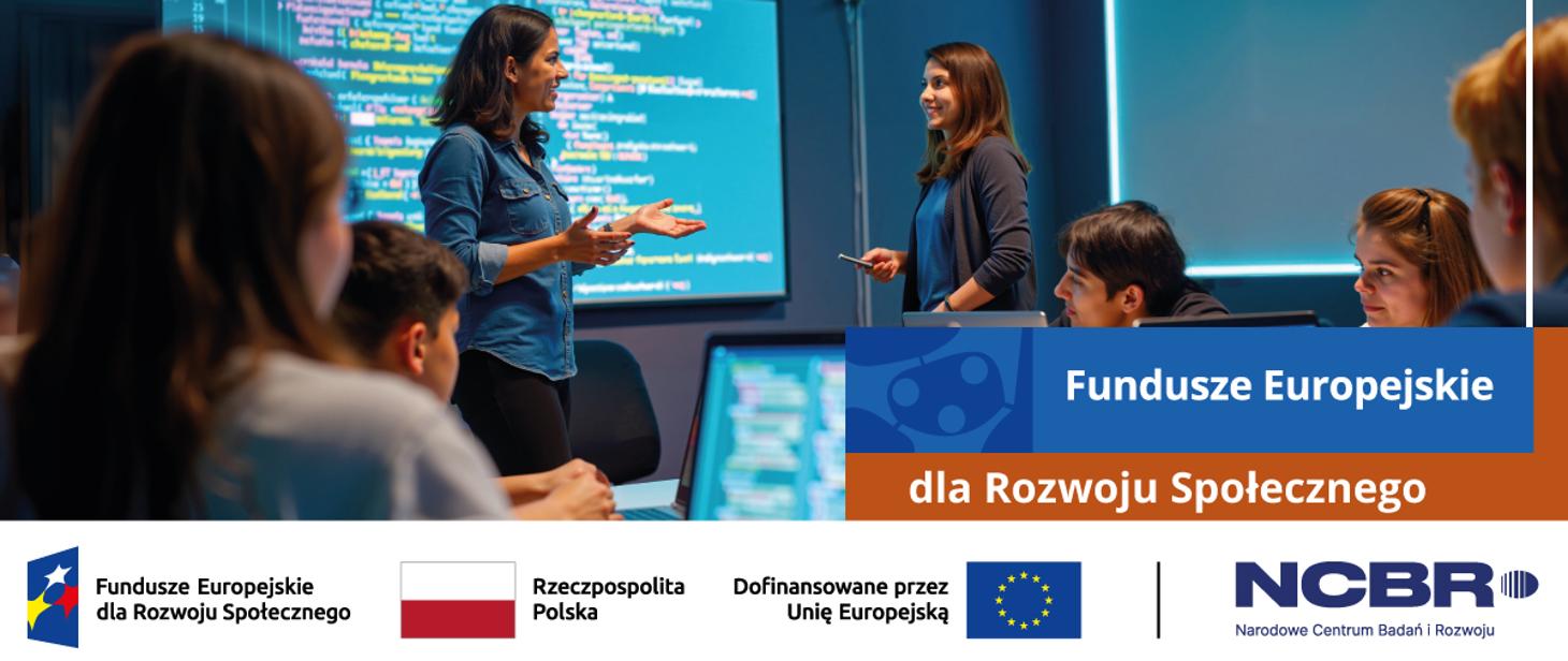 Baner informacyjny promujący nabór NCBR \"Doskonałość dydaktyczna\"